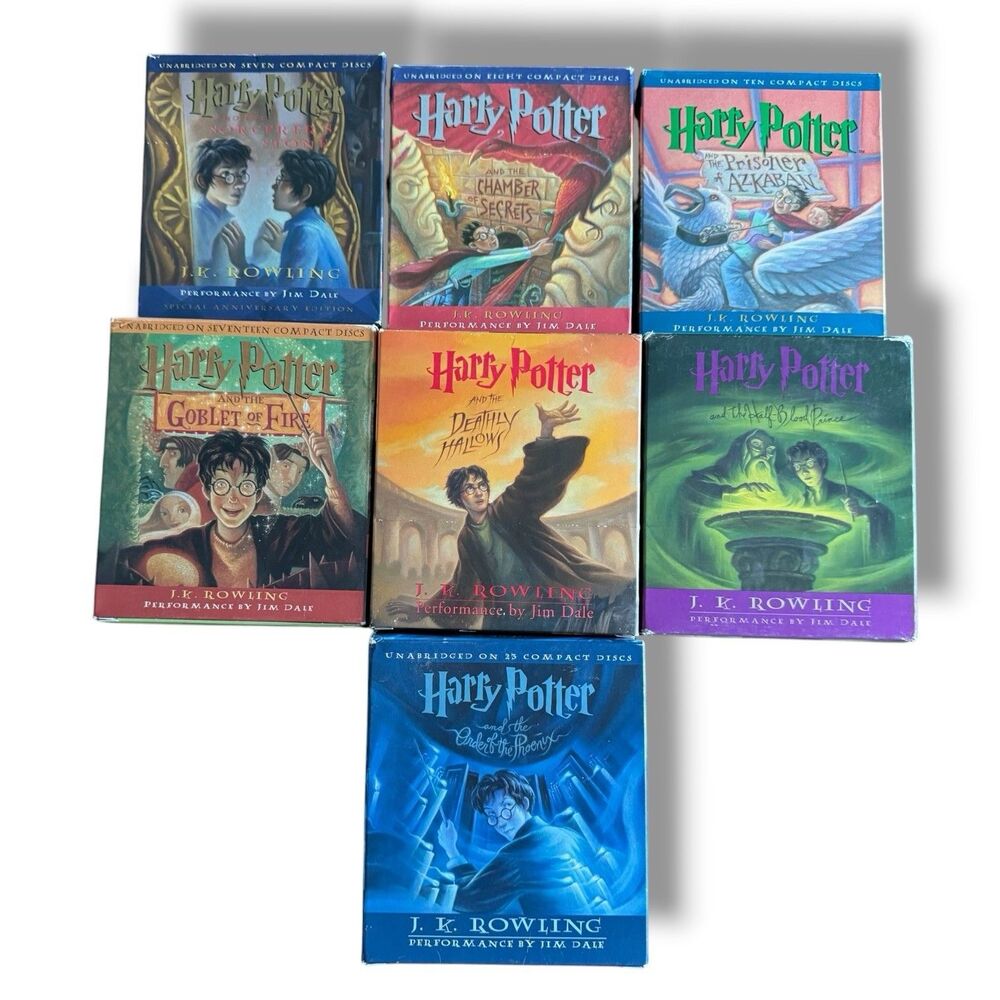 Harry Potter Audiobook CD Set Complete Collection 1-7 Jim Dale J.K Rowling